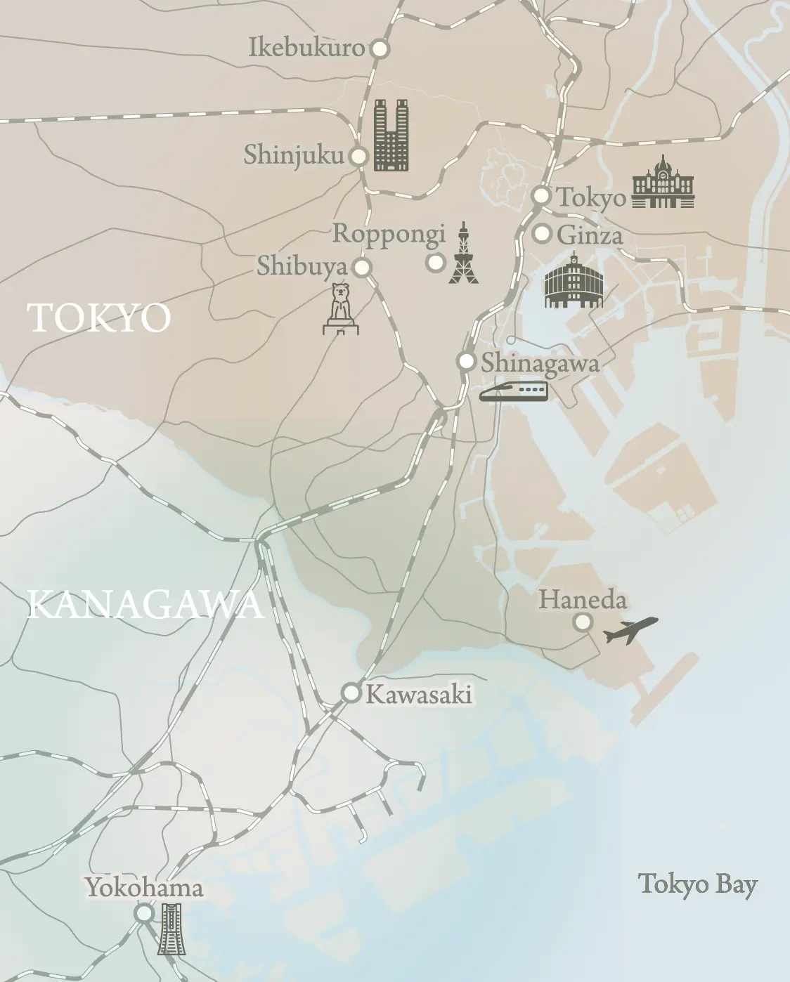 対照不動産の地図